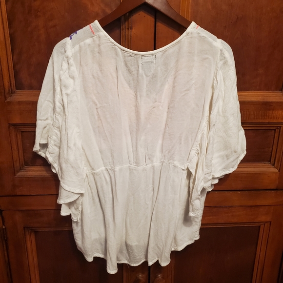 Deb Neon Peasant Top - Picture 3 of 5